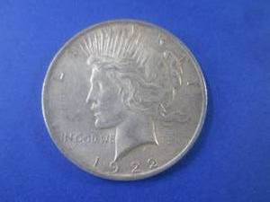 lot 4 image: (CNTR) 1922 Peace Silver Dollar ...