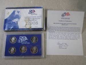 lot 20 image: (FS) 2008 US Mint 50 State Quarter ...