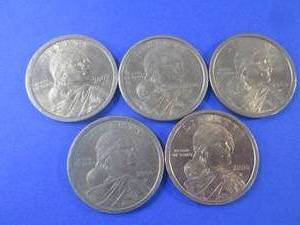 lot 37 image: (FS) 5 - 2000 P Sacagawea $1 Coins...