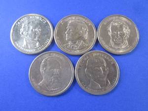 lot 44 image: (FS) 5 - Assorted Presidential $1 C...