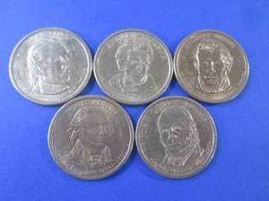 lot 46 image: (FS) 5 - Assorted Presidential $1 C...