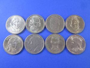 lot 50 image: (FS) 8 - Assorted Presidential $1 C...