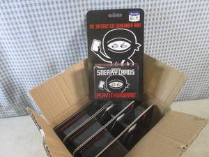 lot 65 image: (EC1) 8 Gamewright Sneaky Cards Pla...