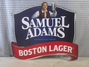 lot 105 image: (G-1) Samuel Adams Boston Lager Tin...