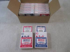 lot 127 image: (EC1) 12 New Decks Hoyle Jumbo Face...