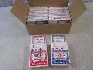 lot 129 image: (EC1) 12 New Decks Hoyle Jumbo Face...