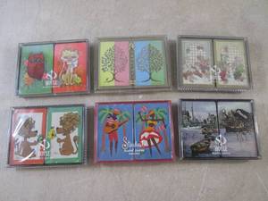 lot 133 image: (EC1) 6 Assorted New 2-Deck Sets Pl...