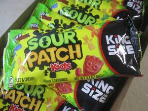 lot 244 image: (C-1) 18 King Size Bags of Sour Pat...