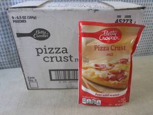 lot 264 image: (B-2) 9 Pouches of Pizza Crust Mix ...