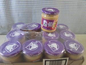 lot 277 image: (C-2) 12 Jars of Taco Bell Creamy C...
