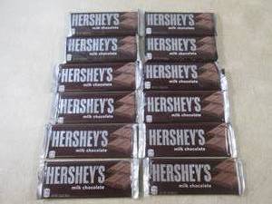 lot 291 image: (B-1) 12 Hersheys Milk Chocolate Ca...