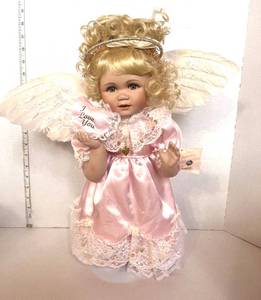 lot 102 image: Heavenly Blessing Porcelain Doll by Connie Walser Derek