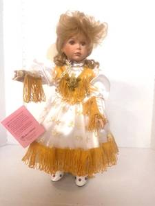 Paradise Galleries Porcelain Cowgirl Doll
