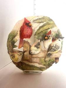lot 139 image: Winter Friends Birds Stepping Stone