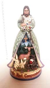 lot 147 image: Large Gentle and Compassionate Jesus Statue Resin