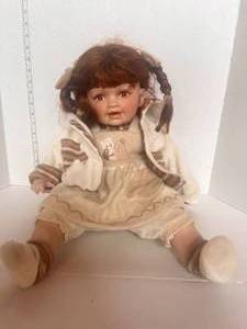 lot 148 image: Royal Cathay Porcelain Doll Red Hair and Hoodie 28145000