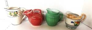 lot 15 image: 4 Vintage Pitchers Hazel Atlas Japan