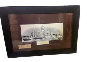 lot 53 image: Wonderful Vintage Print of the New State Capitol at St. Paul Minnesota