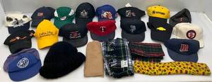 lot 7 image: Misc. Vintage Hats Including Twins & More (Some Snapback) Need Cleaning