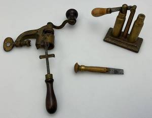lot 52 image: Antique Early 1900s Shotgun Reloading Tools