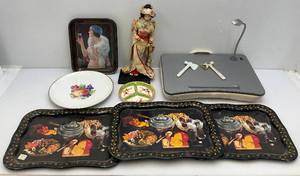 lot 55 image: Misc. Vintage Items Including Coca-Cola Advertisement Tray  & More
