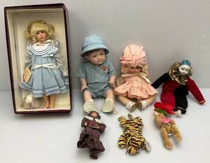 lot 63 image: Misc. Vintage Porcelain Dolls , Toys & More