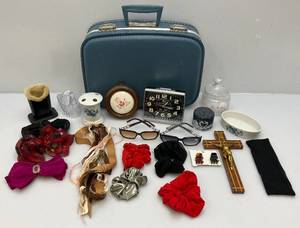 lot 65 image: Vintage Suitcase Full Of Misc. Vintage Items