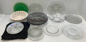 lot 91 image: Misc. Glass Platters & More (Some Vintage)