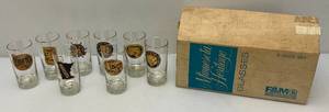 lot 104 image: Vintage Minnesota Heritage Landmark Glass Set In Original Box
