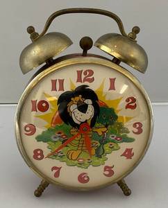 lot 111 image: Vintage 1970s Hubert Lion Robertshaw Lux Time Red Alarm Clock