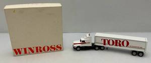 lot 112 image: VERY RARE Win Ross (TORO) Miniature Die-Cast Semi Truck In Original Box