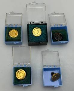 lot 138 image: Vintage Department Of Energy Pins Including Sterling Silver (63.4 G), 10 Kt GF (56.8 G), 14Kt GF (160.1 G)