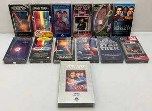 lot 152 image: Misc. Vintage STAR TREK VHS Movies (All Factory Sealed)