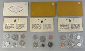lot 161 image: 1970-71-72 Canadian Uncirculated Coin Sets (SEALED)