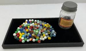 lot 162 image: Vintage Marbles (Some Glow Under UV Light)