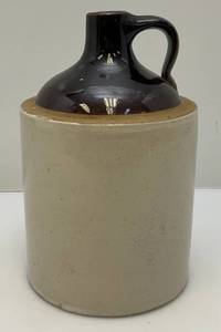 lot 165 image: Vintage Large 11 Tall Stoneware Moonshine Jug