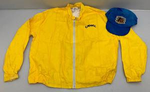 lot 169 image: Vintage CAMEL Cigarettes Advertisement Jacket (XL) & Snapback Hat