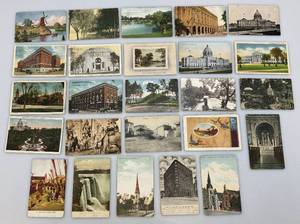 lot 188 image: Vintage Misc. Postcards Most With Stamps