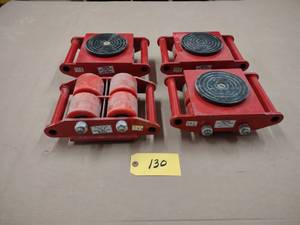 lot 130 image: (4) Vevor 6 Ton Machinery Skates...