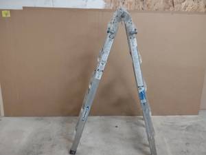 lot 132 image: Werner Aluminum Multi Ladder...