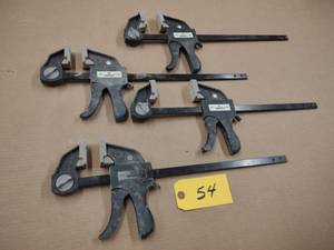 lot 54 image: (4) 12 Bar Clamps...