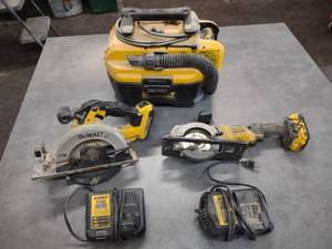 lot 76 image: (3) Dewalt Cordless Tools, Works...