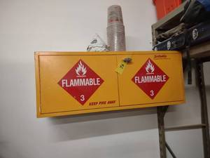 lot 92 image: Flammable Cabinet with Contents, 48...