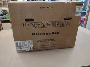 lot 143 image: KitchenAid 24 Built-In Microwave O...
