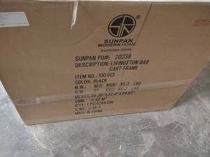 lot 144 image: Sun Pan Livingston Bar Cart with Gl...
