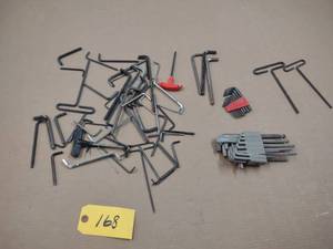 lot 168 image: Assorted Hex Keys...