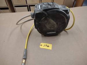 lot 196 image: Husky Air Hose Reel...