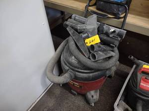 lot 201 image: Shop Vac Pump Vac, 18 Gallon, 6.5 h...