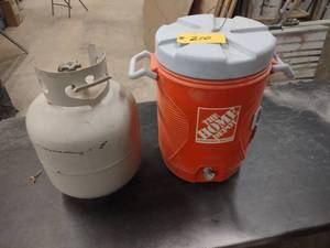 lot 210 image: LP Tank & Water Cooler...