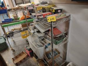 lot 258 image: Rack with Assorted Hardware...